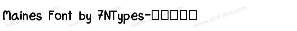 Maines Font by 7NTypes字体转换